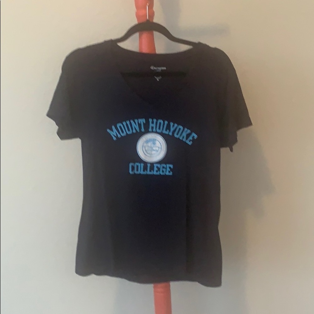 Navy blue Mount Holyoke College T-shirt